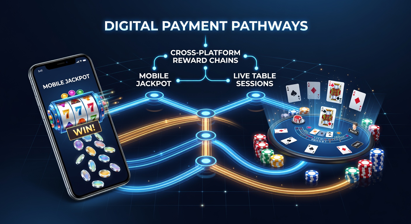 Cross-platform reward tracking dashboard illustrating connections between mobile slots and live dealer sessions
