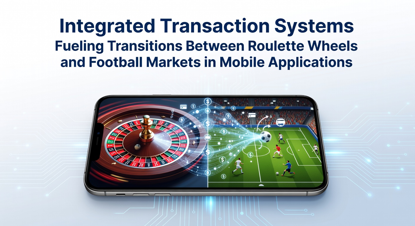 Mobile app interface showing seamless transfer between roulette game and football betting markets with integrated wallet display