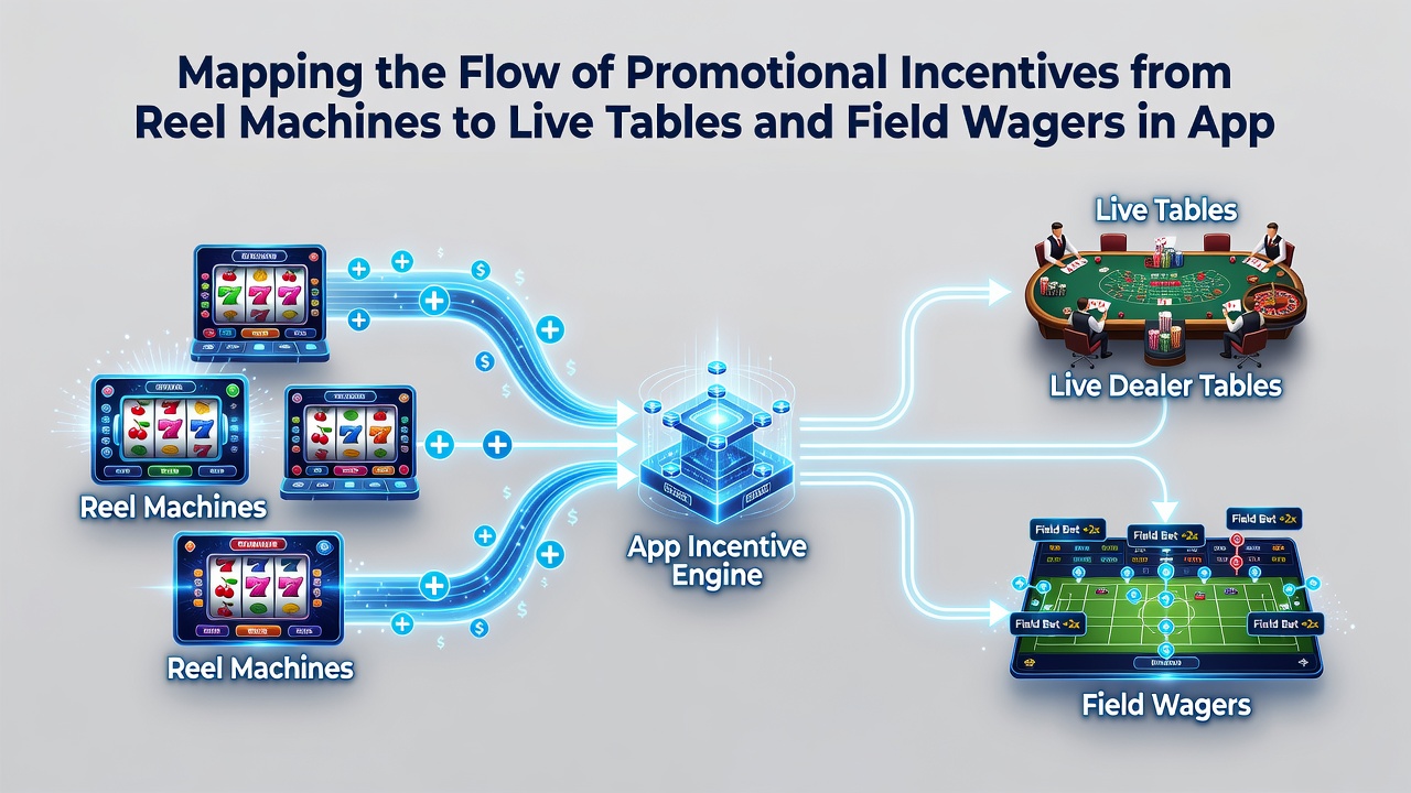 Mobile app screenshot illustrating balance transfer from casino games to sports betting section with active bonus indicators
