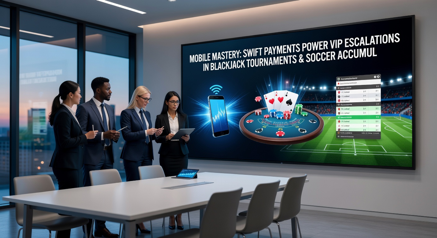 Dynamic split-screen of a soccer accumulator bet slip building on mobile alongside a VIP blackjack hand, with payment confirmation pop-up