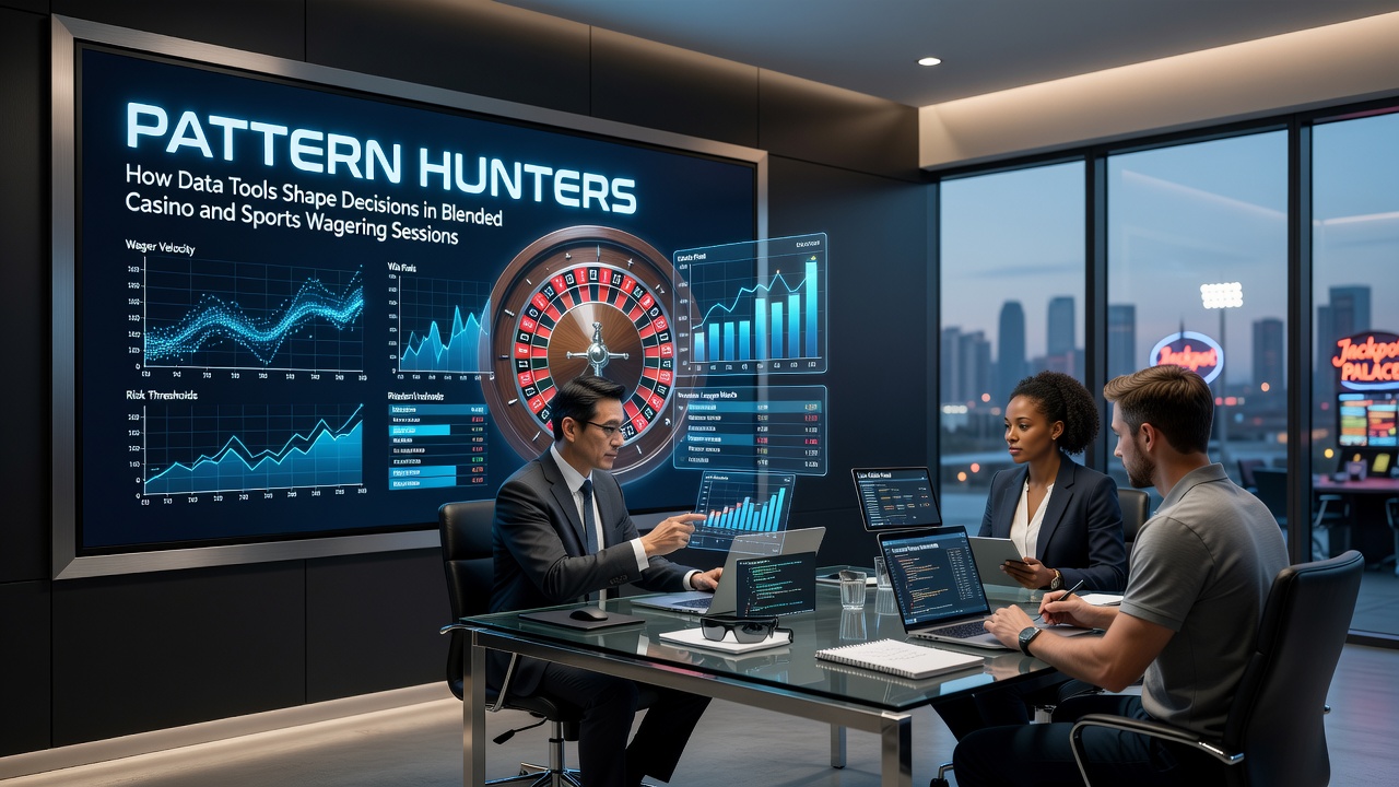 Data visualization dashboards displaying real-time patterns across casino slots and live sports odds on mobile screens