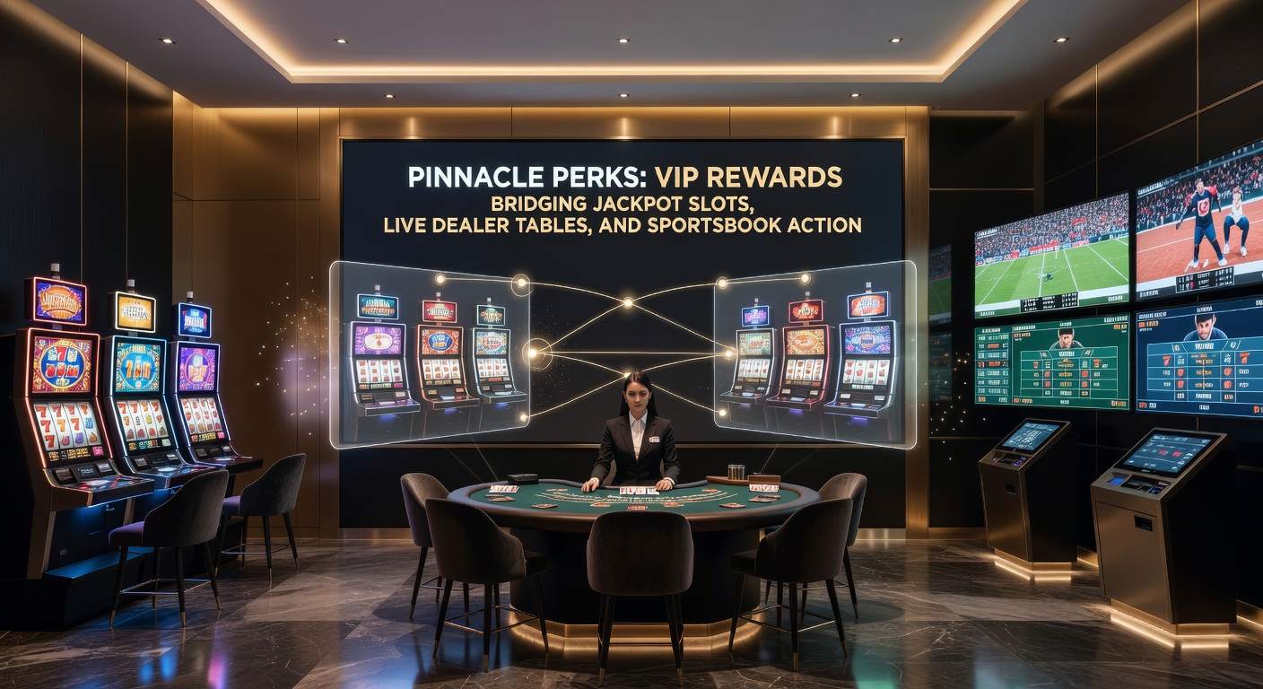 Close-up of live dealer blackjack table with Pinnacle Perks overlay displaying VIP point accrual and cross-game bonuses