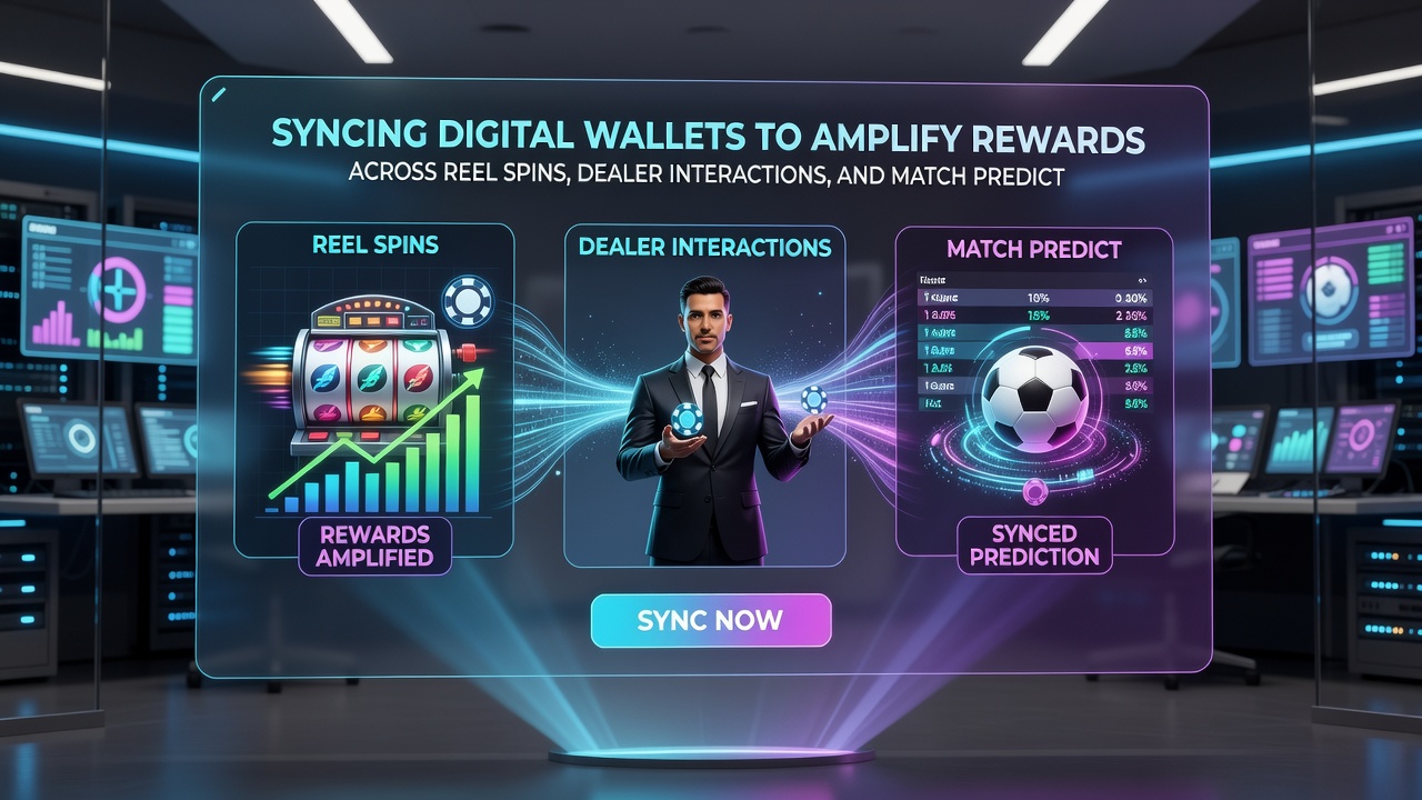 Mobile screen showing real-time reward synchronization between casino games and sports betting