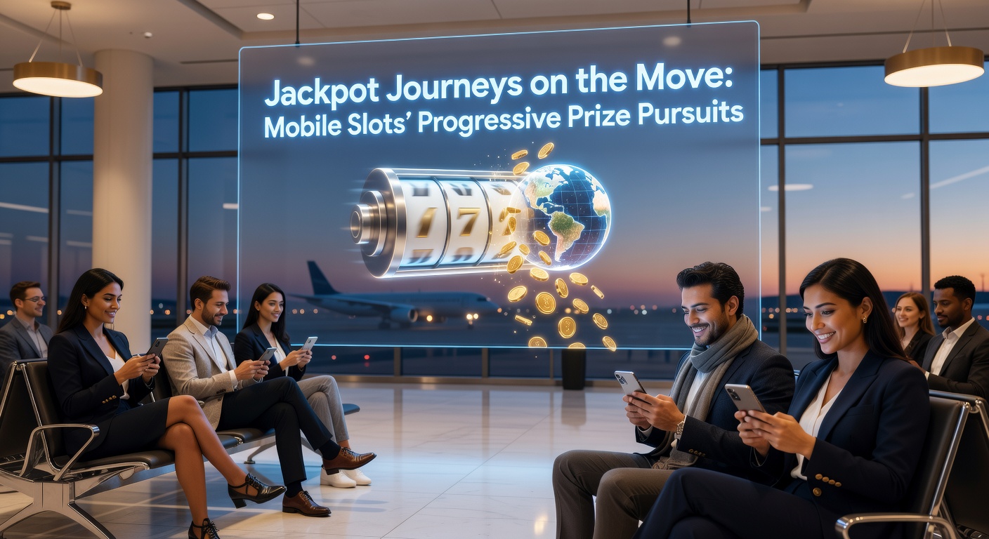 Close-up of a smartphone in hand, jackpot wheel spinning wildly against a backdrop of casino lights and cheering icons, symbolizing mobile progressive slot victories